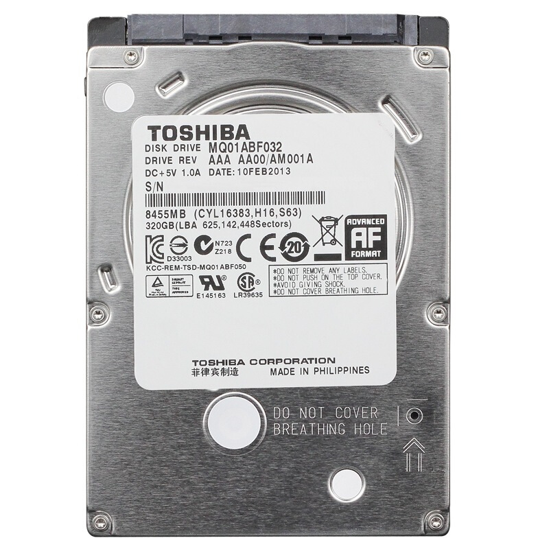 DISCO DURO 320 HDD LAPTOPS
