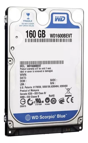 DISCO DURO 160 HDD LAPTOPS