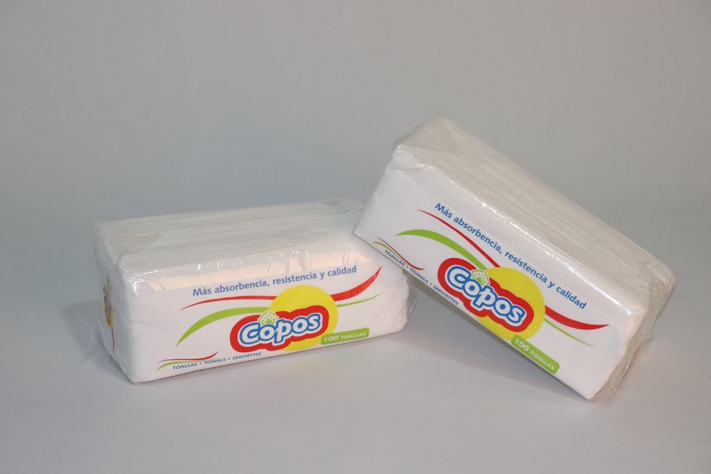 Servilletas blanca de mesa Copos -fardo 10/400