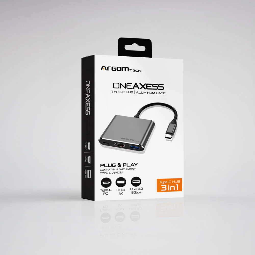 ARGOM ONE AXESS 3 IN 1 TYPE C HUB