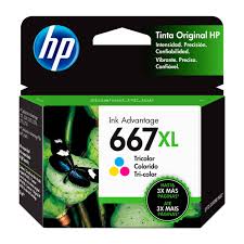 CARTUCHO HP (#667XL) PARA DESKJET PLUS 6000/6400/1200/2300 SERIE TRICOLOR