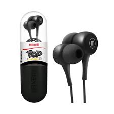 [EAR263] EARPHONES MAXELL IN-POP AUDIO  3.5MM BLACK (348440)
