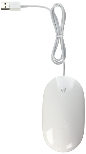 MOUSE APPLE ALAMBRICO