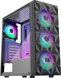 Case Gaming cristal templado + 4 fans 