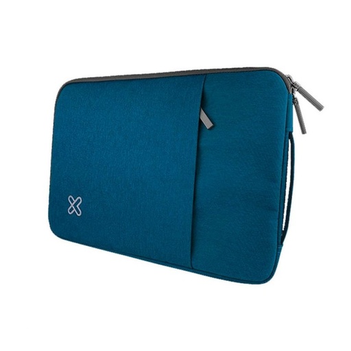 BULTO DE NOTEBOOK KLIPX SQUAREPRO, TIPO SLEVE 15.6" SILVER, ACOLCHADO, CON BOLSILLO Y AGARRADERA, KSN-420SV