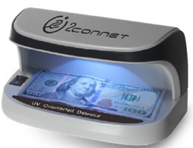 2CONNET LAMPARA DETECTOR DE BILLETES FALSOS LED UV 2C-DBF9 CON SENSOR Y BATERIAS