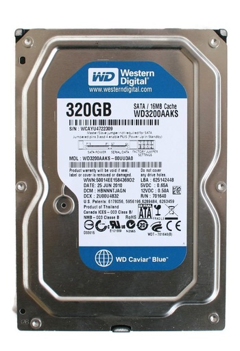 DISCO DURO 320 HDD CPU