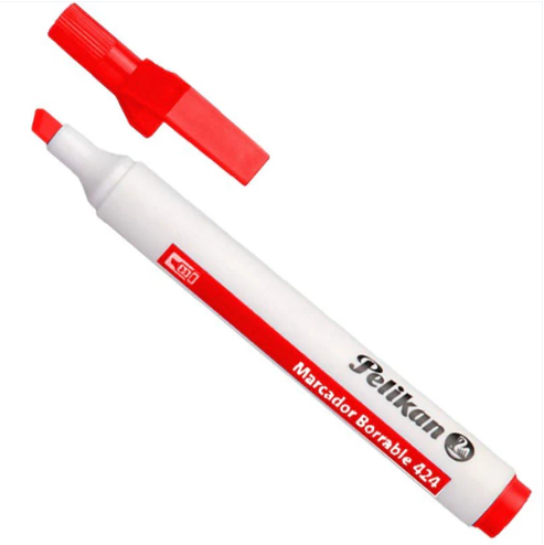 MARCADOR P/PIZARRA ROJO