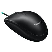 MOUSE LOGITECH BLACK ALAMBRICO B100