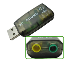[AGI-1130] ADAPTADOR DE SONIDO 5.1 AGILER, USB A 2 JACK 3.5"AUDIO PLUG CASILLERO 6 JAULA 