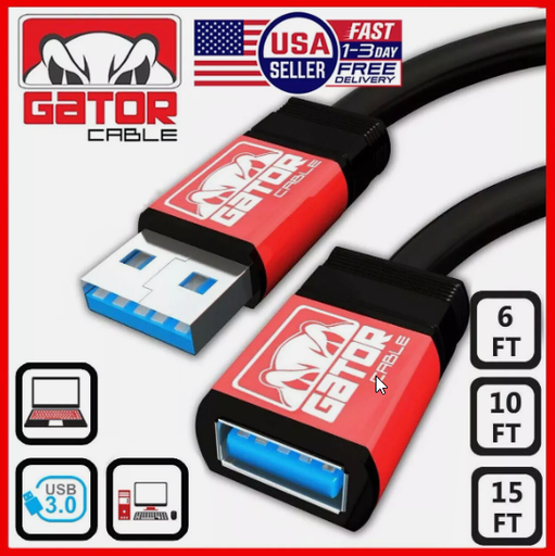 GATOR CABLE EXTENSION USB 3.0 DE 10FT
