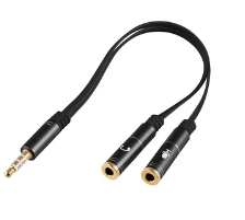 [ARG-CB-0029] ARGOM 3.5MM MALE TO DUAL 3.5MM FEMALE CABLE ADAPTER